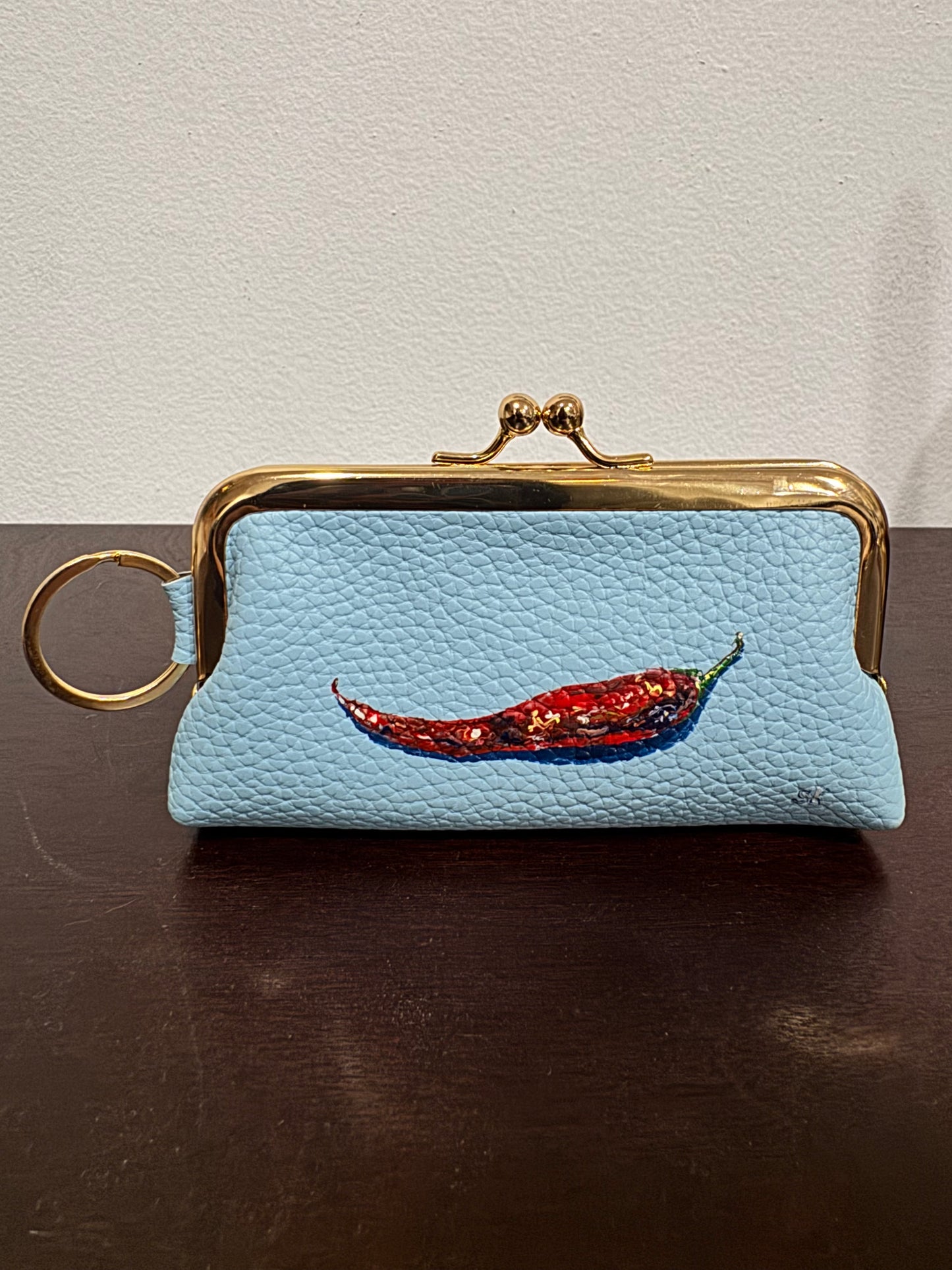 Hand Painted Coin Purse-Lil' Mirchi
